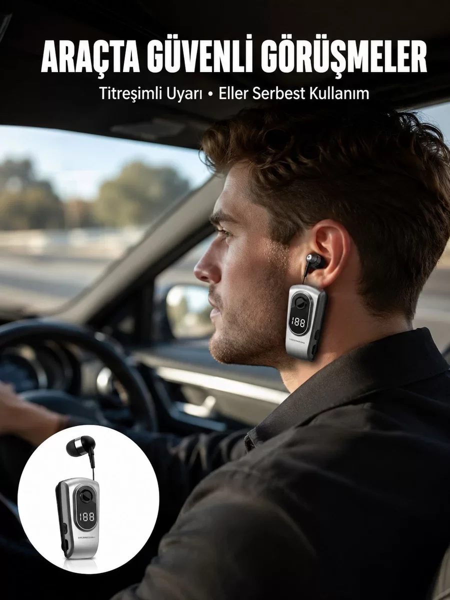 Yeni Nesil Kablosuz Bluetooth 5.2 Kulaklık – Titreşimli Bildirim ve Uzun Pil Ömrü