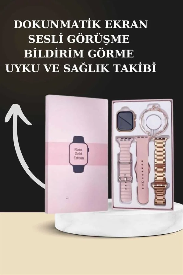 Yeni Nesil Kaliteli Akıllı Saat ve Kablosuz Bluetooth Kulaklık Yüksek Ses Kaliteli Yeni Nesil