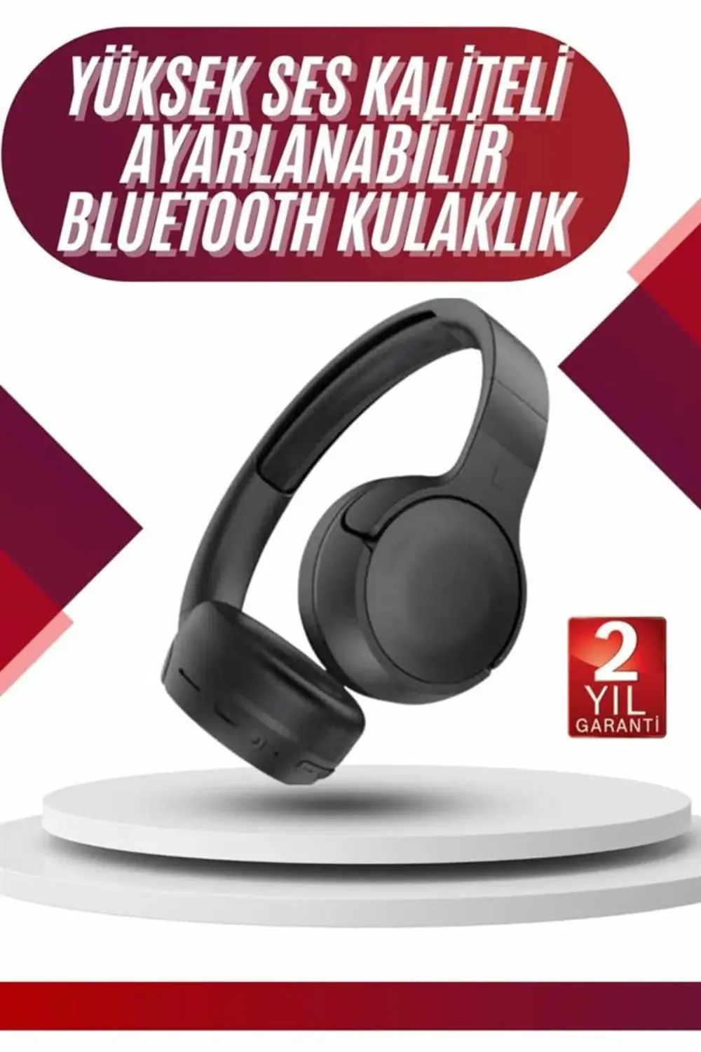 Yeni Nesil Kulak Üstü Bluetooth Kulaklık Type-C Girişli Yüksek Se