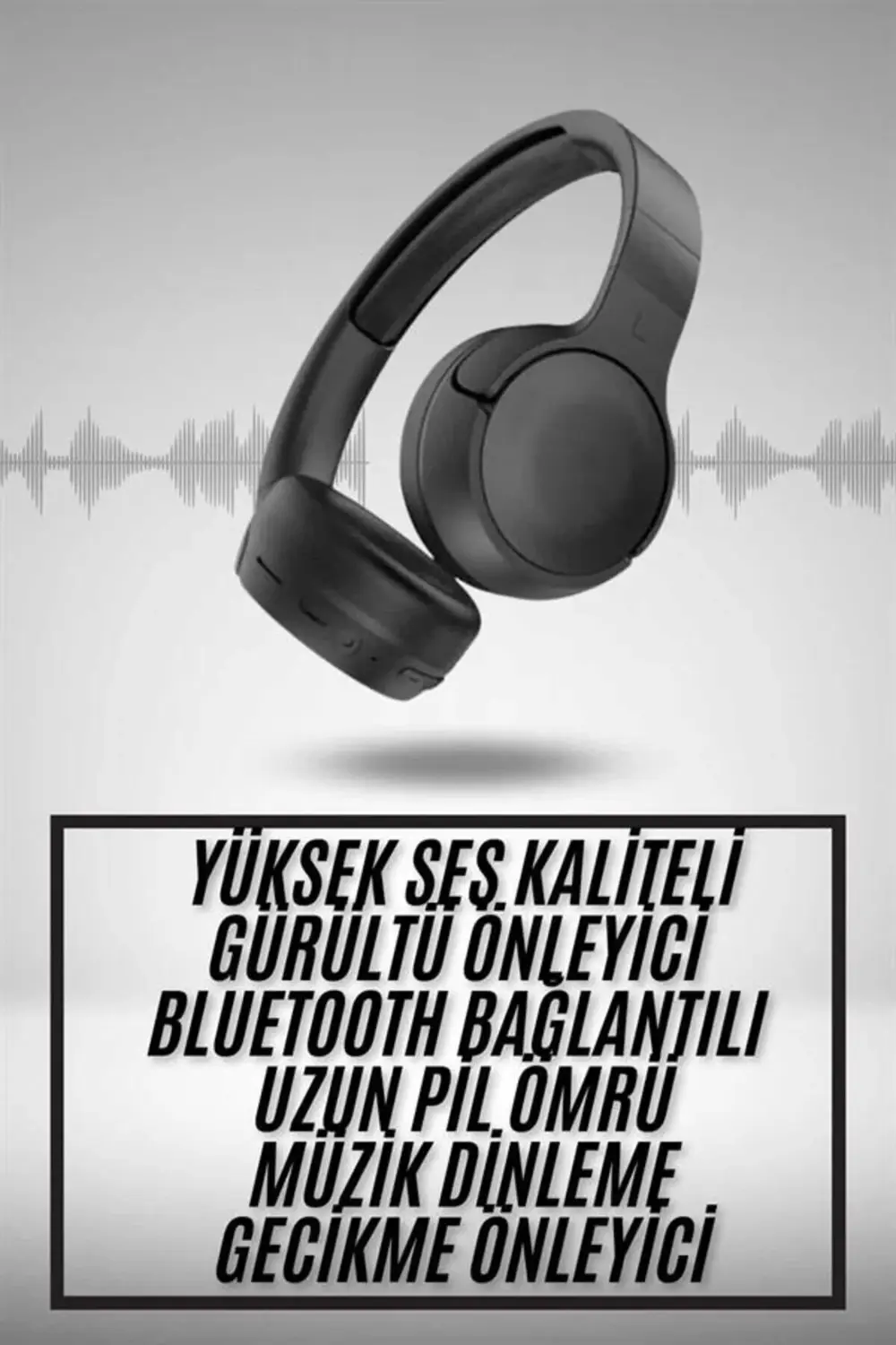 Yeni Nesil Kulak Üstü Bluetooth Kulaklık Type-C Girişli Yüksek Se