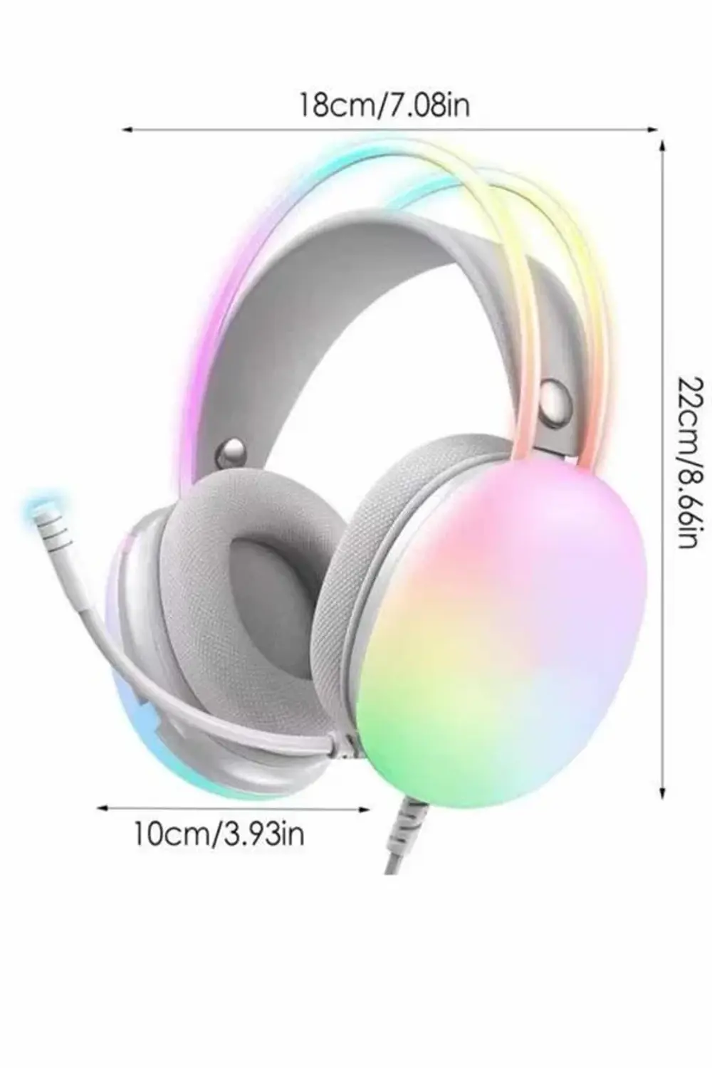 Yeni Nesil Kulak Üstü Kablosuz Uzun Ömürlü RGB Işıklı Bluetooth K