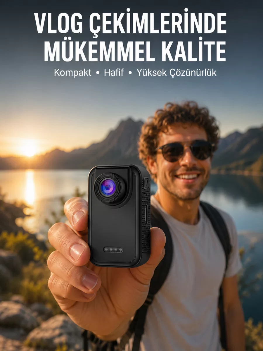 Yeni Nesil Mini Kamera: Vlog ve Seyahat İçin Taşınabilir, Pratik Video Çekimi
