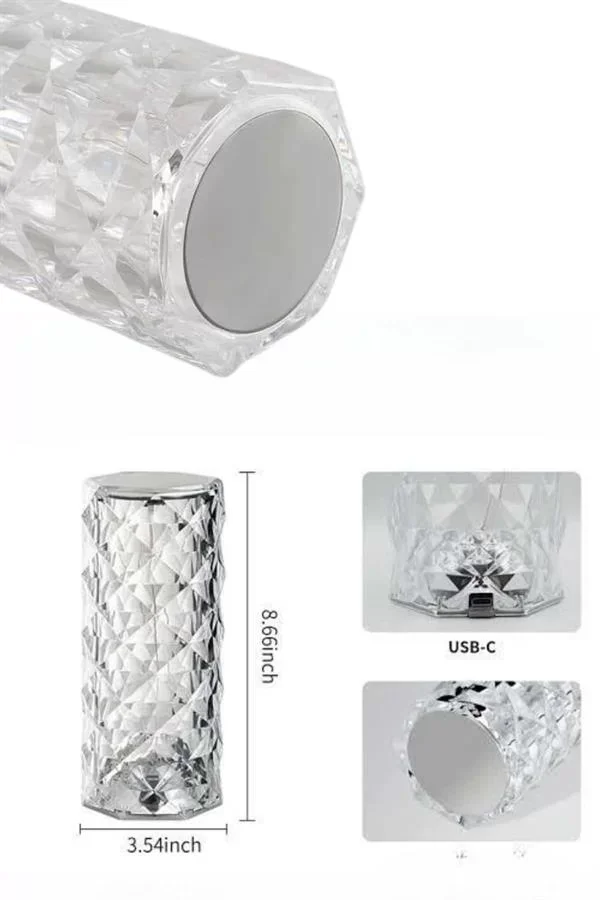 Yeni Nesil Modern Kristal Masa ve Gece Lambası Dokunmatik Renk Değiştirebilen - Lisinya