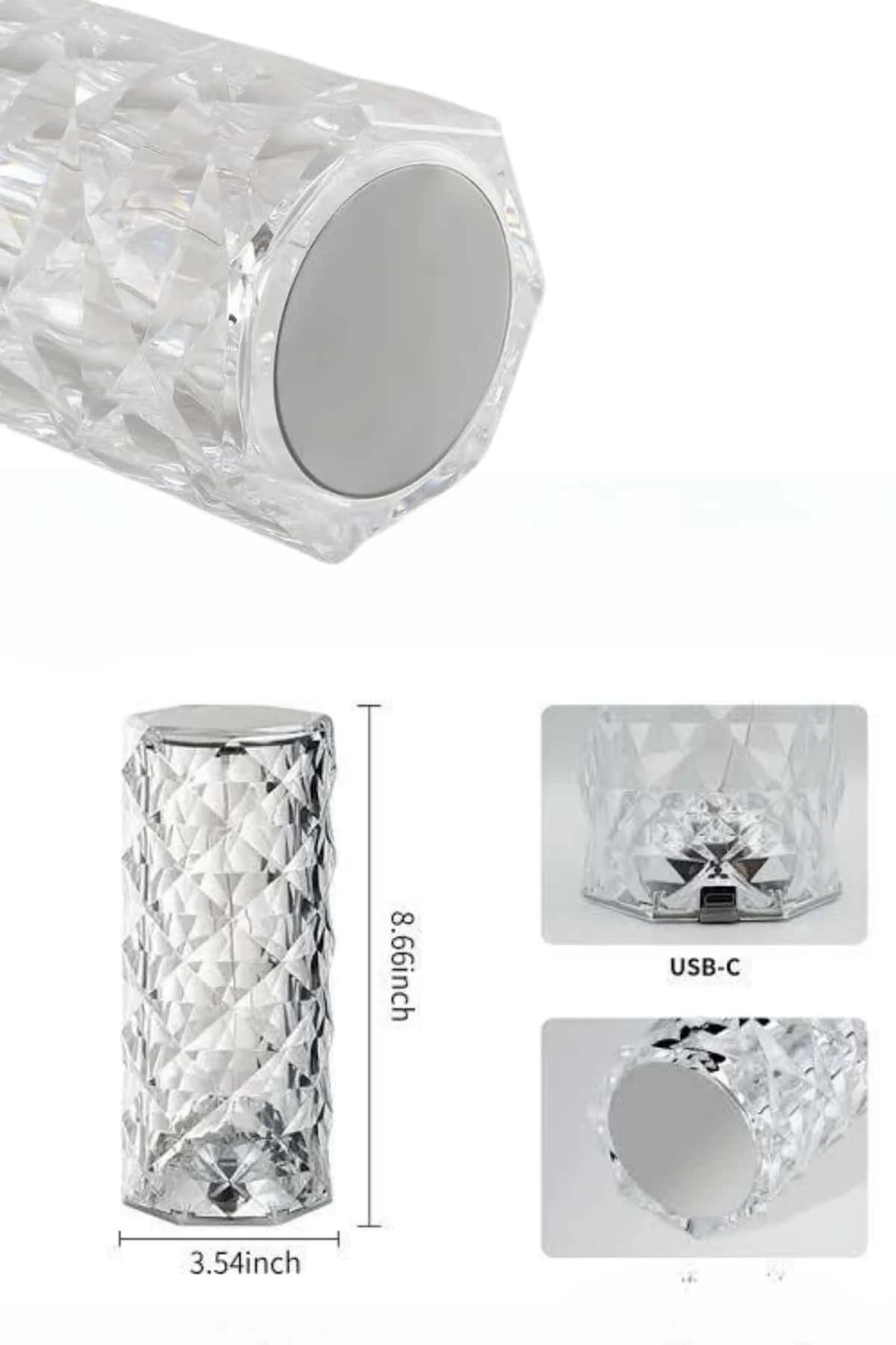 Yeni Nesil Modern Kristal Masa ve Gece Lambası Dokunmatik Renk Değiştirebilen Fiyatı, Yorumları ve Özellikleri