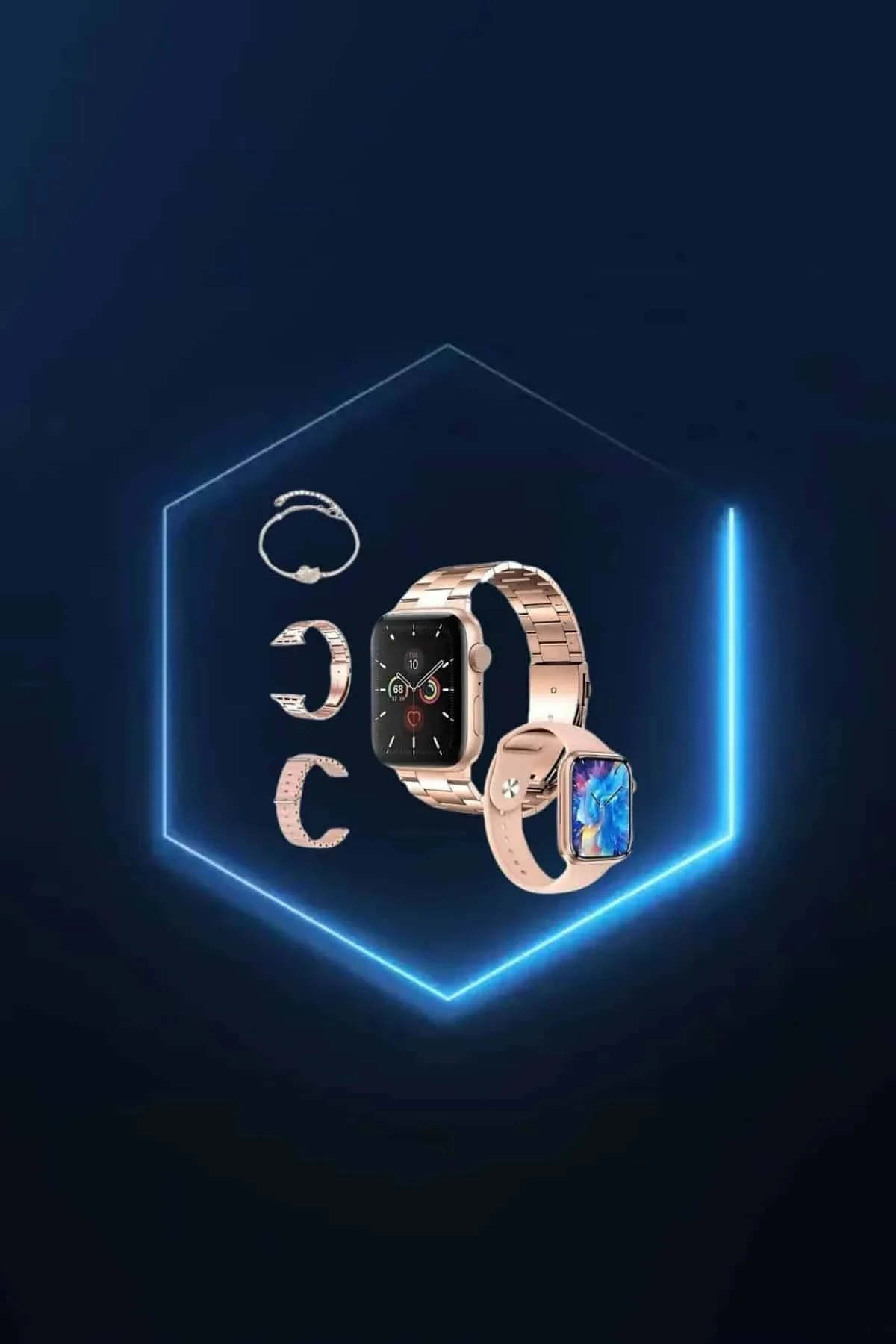 Yeni Nesil Pembe Dokunmatik Ekran Akıllı Saat ve Oyuncu Kulaklığı Kablosuz Bluetooth Kulaklık Yeni Nesil Pembe Dokunmatik Ekran Akıllı Saat ve Oyuncu Kulaklığı Kablosuz Bluetooth Kulaklık