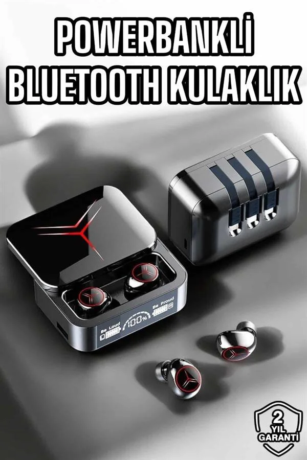 Yeni Nesil Powerbankli Bluetooth Kablosuz Kulaklık - Gürültü Önleme ve Kesintisiz Müzik Deneyimi
