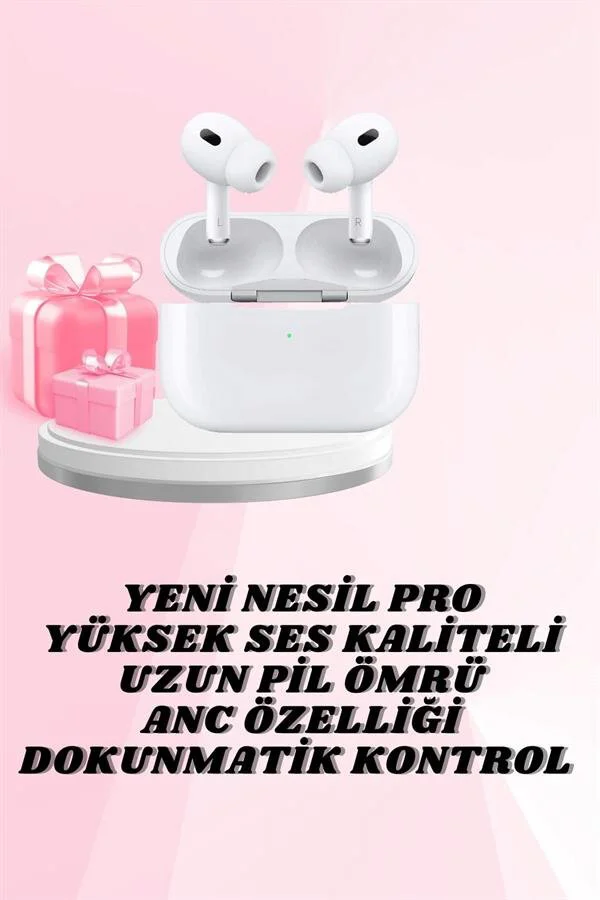 Yeni Nesil Pro Bluetooth 5.0 Çift Kulaklık - Beyaz, Hediye, Sevgililer Günü Kampanyası