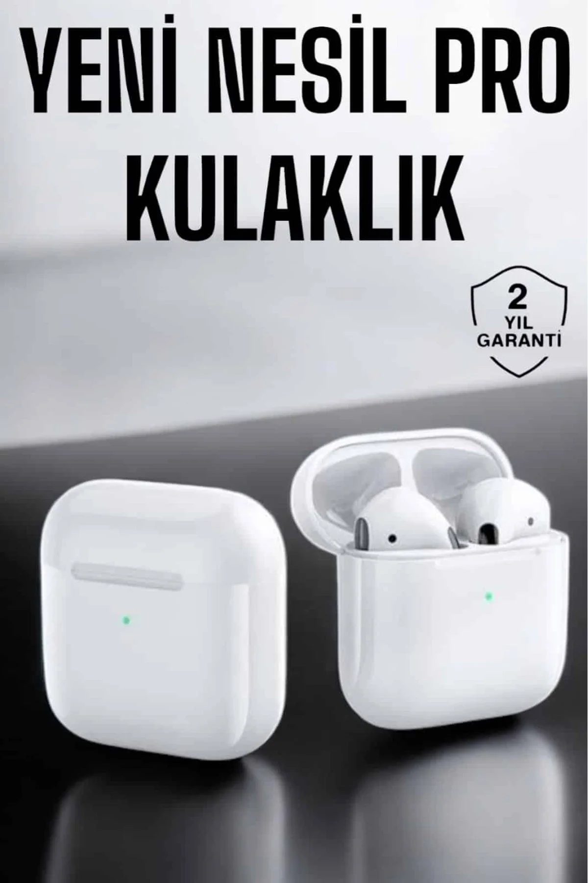 Yeni Nesil Pro Bluetooth Kulaklık Uzun Pil Ömrü Beyaz - ayr9767-7