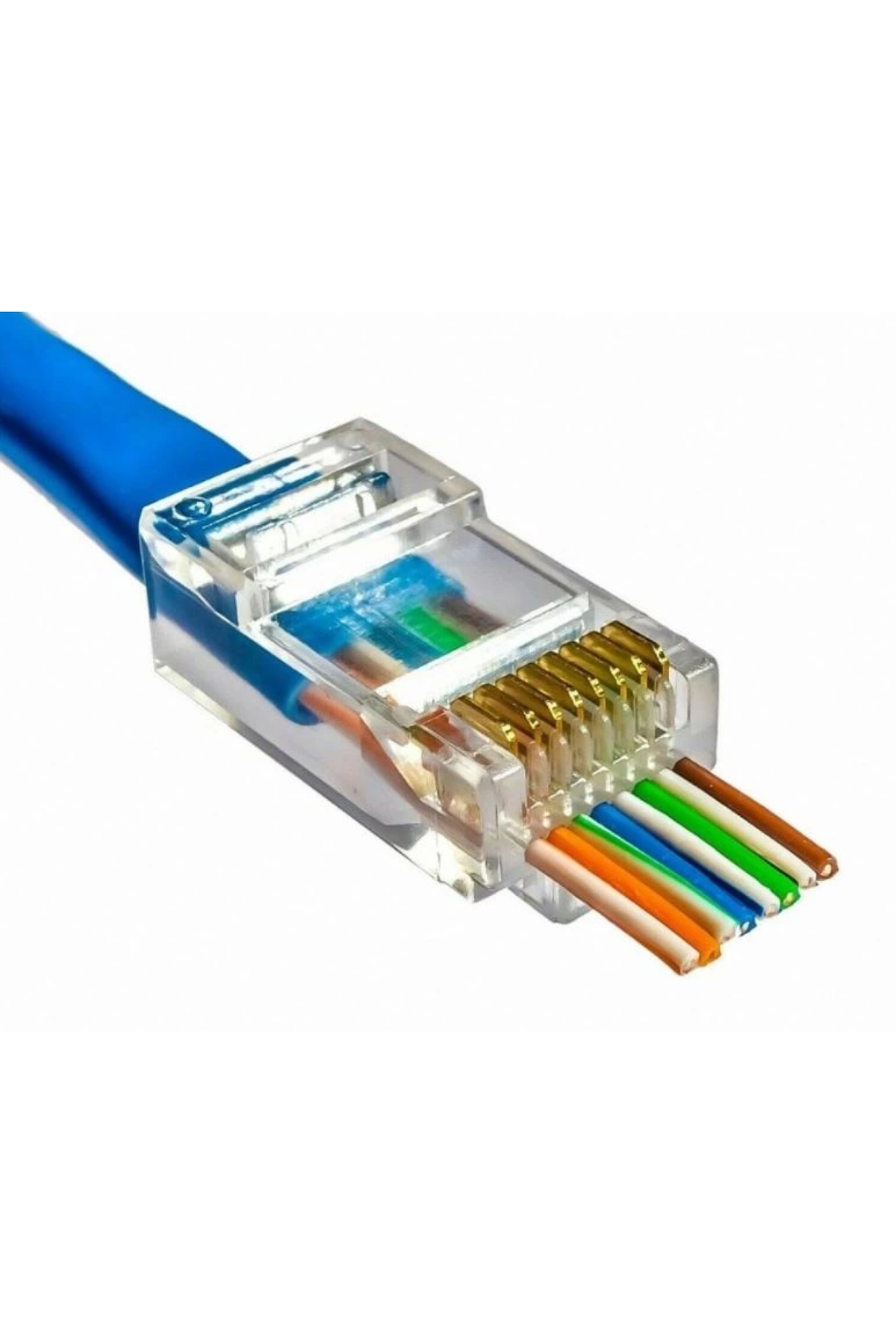 YENİ NESİL RJ45 CAT5/CAT6 8P/8C AÇIK UÇLU SOKET (100LÜK PAKET) (K