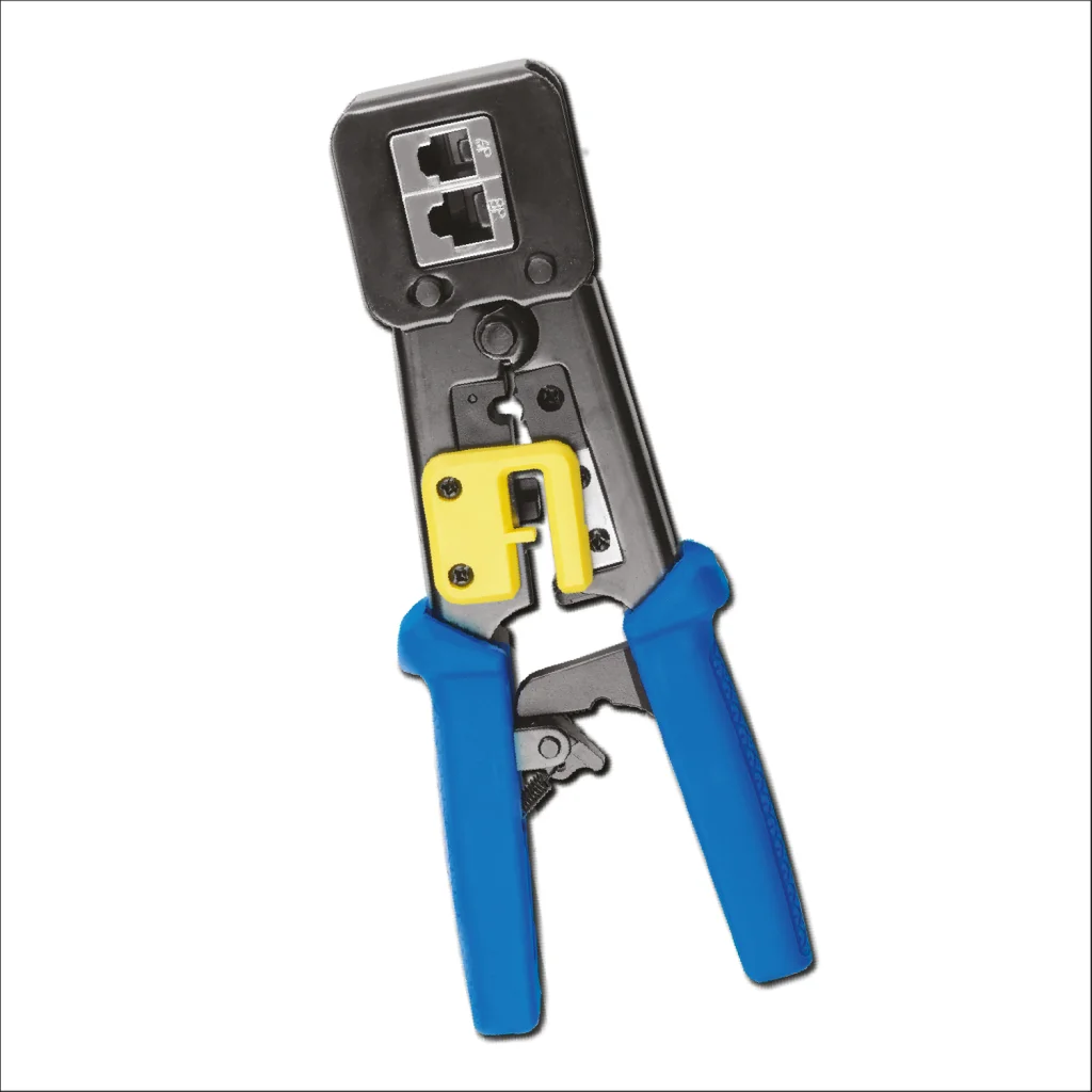 Yeni Nesil RJ45/RJ11 İkili Pense - Enkado EKD-PN20 Kablo Ucu Sıkma Pencesi