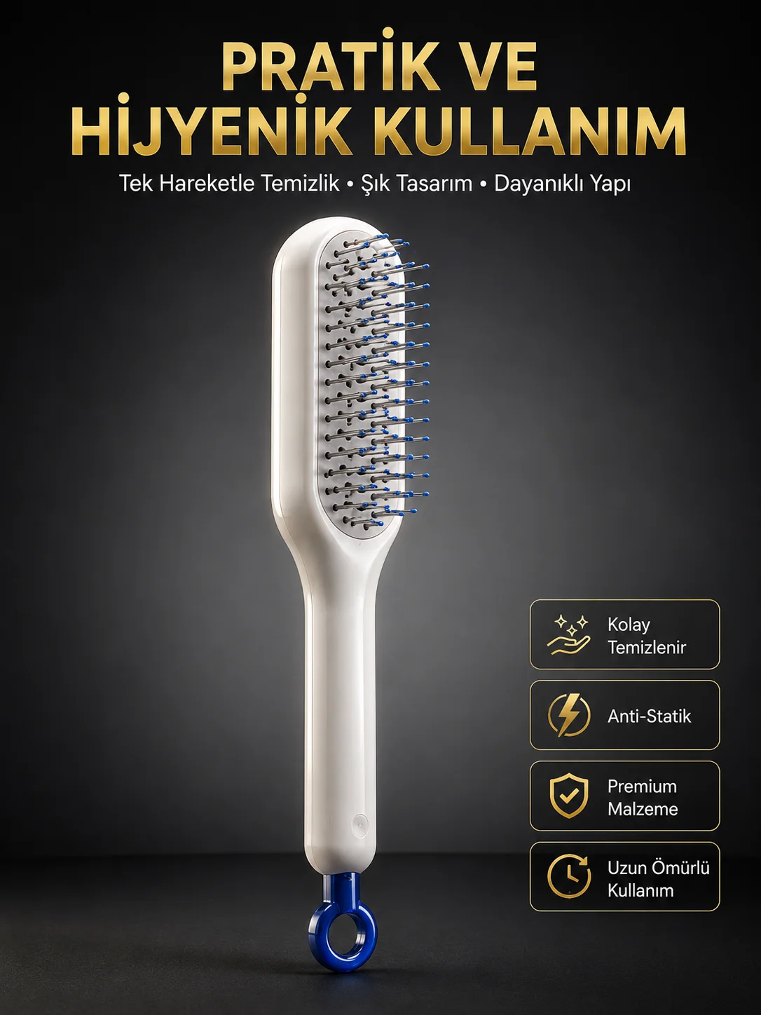 Yeni Nesil Saç Fırçası Saç Derisini Ölü Derilerinden Arındırır Kolay Temizlenen
