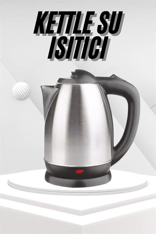 Yeni Nesil Saplı Uzun Ömürlü Paslanmaz Çelik Su Isıtıcı Kettle - 1.8L 2000W
