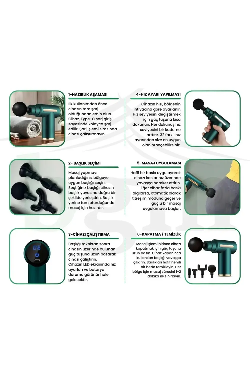 YENİ NESİL ŞARJLI MASAJ TABANCASI