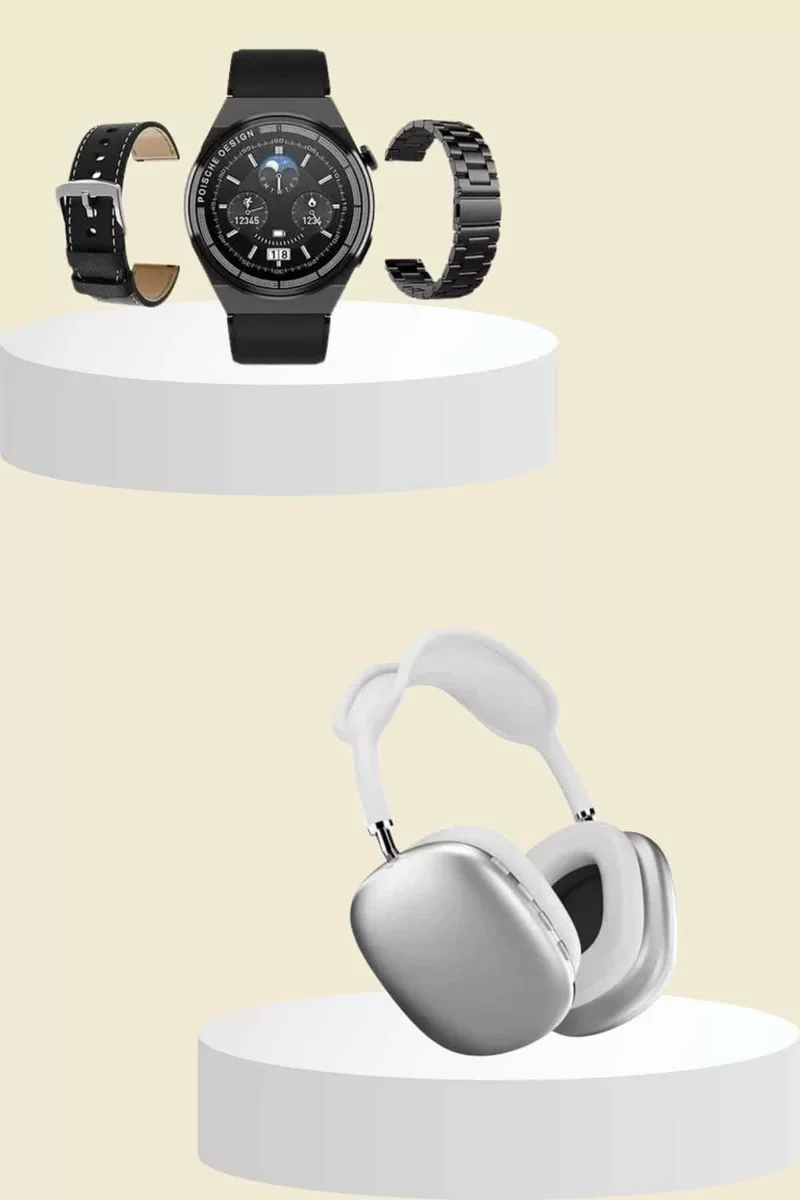 Yeni Nesil Sesli Görüşme Akıllı Saat ve Powerbank Çoklu Şarj Girişli Bluetooth Kulaklık Nabız Ölçer