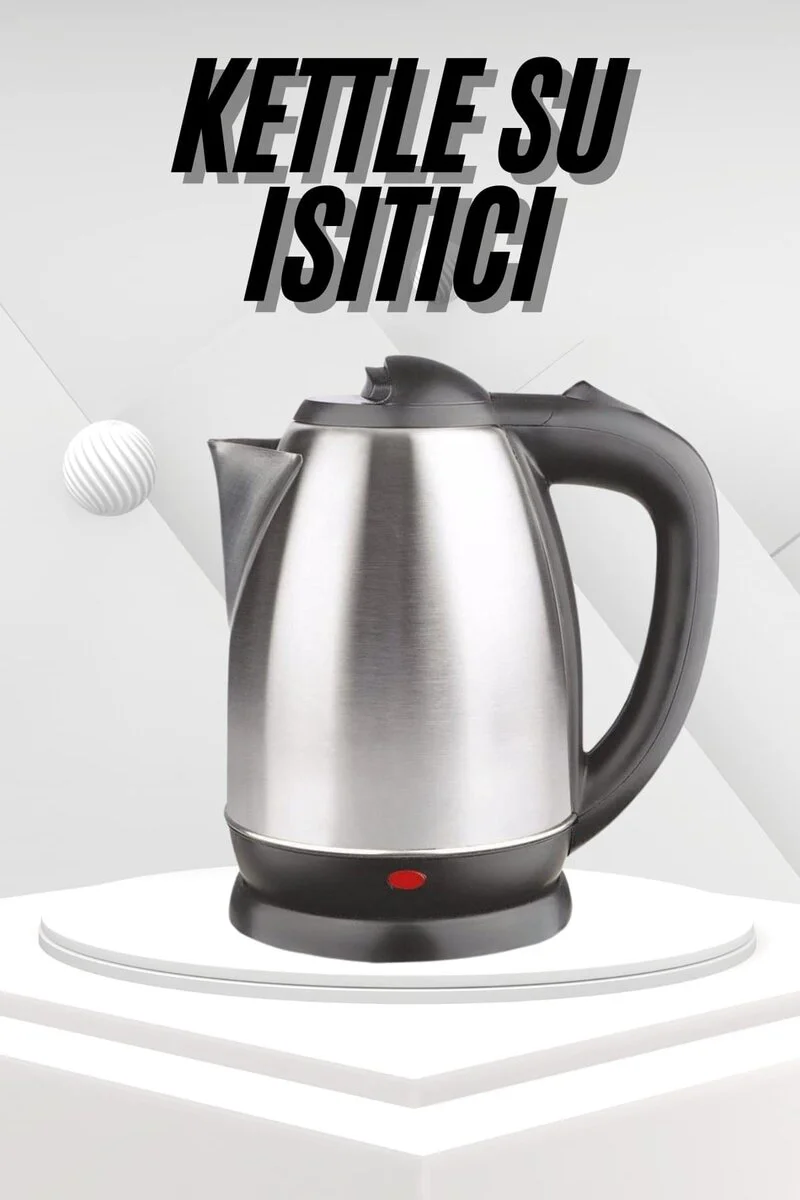 Yeni Nesil Su Isıtıcı Kettle 1.8L Paslanmaz Çelik - 2000W Güç, 2 Yıl Garanti
