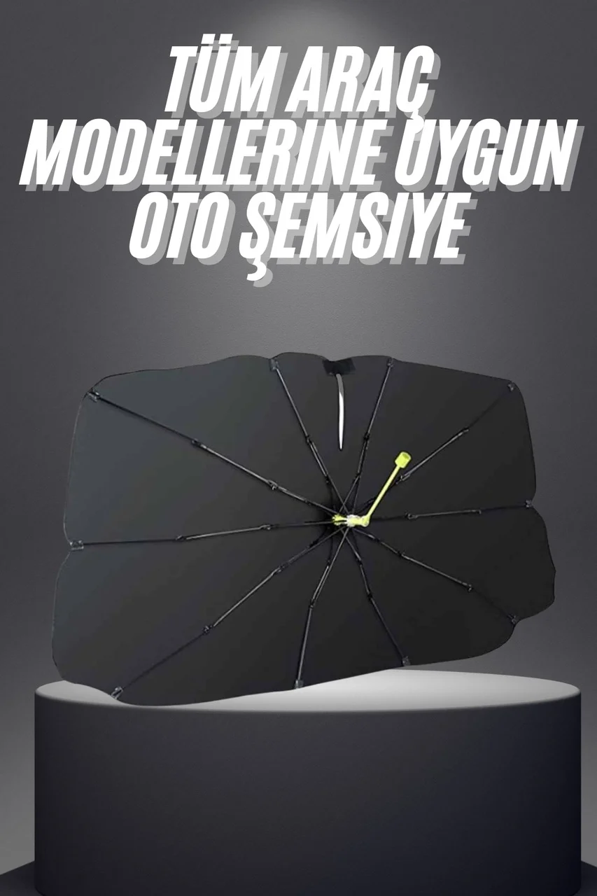 Yeni Nesil Tüm Araç Modellerine Uygun Oto Şemsiye Katlanabilir Uv Işınlarına Karşı - Lisinya