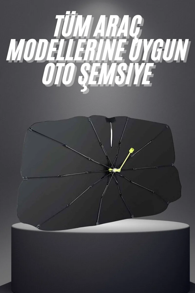 Yeni Nesil Tüm Araç Modellerine Uygun Oto Şemsiye Katlanabilir UV