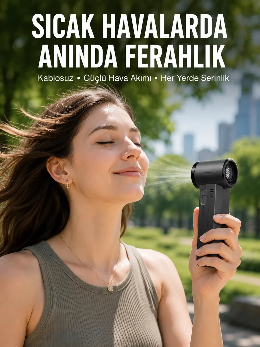 Yeni Nesil Turbo Motorlu Çok Amaçlı Temizlik ve Soğutma Cihazı - 130.000 RPM Gücü