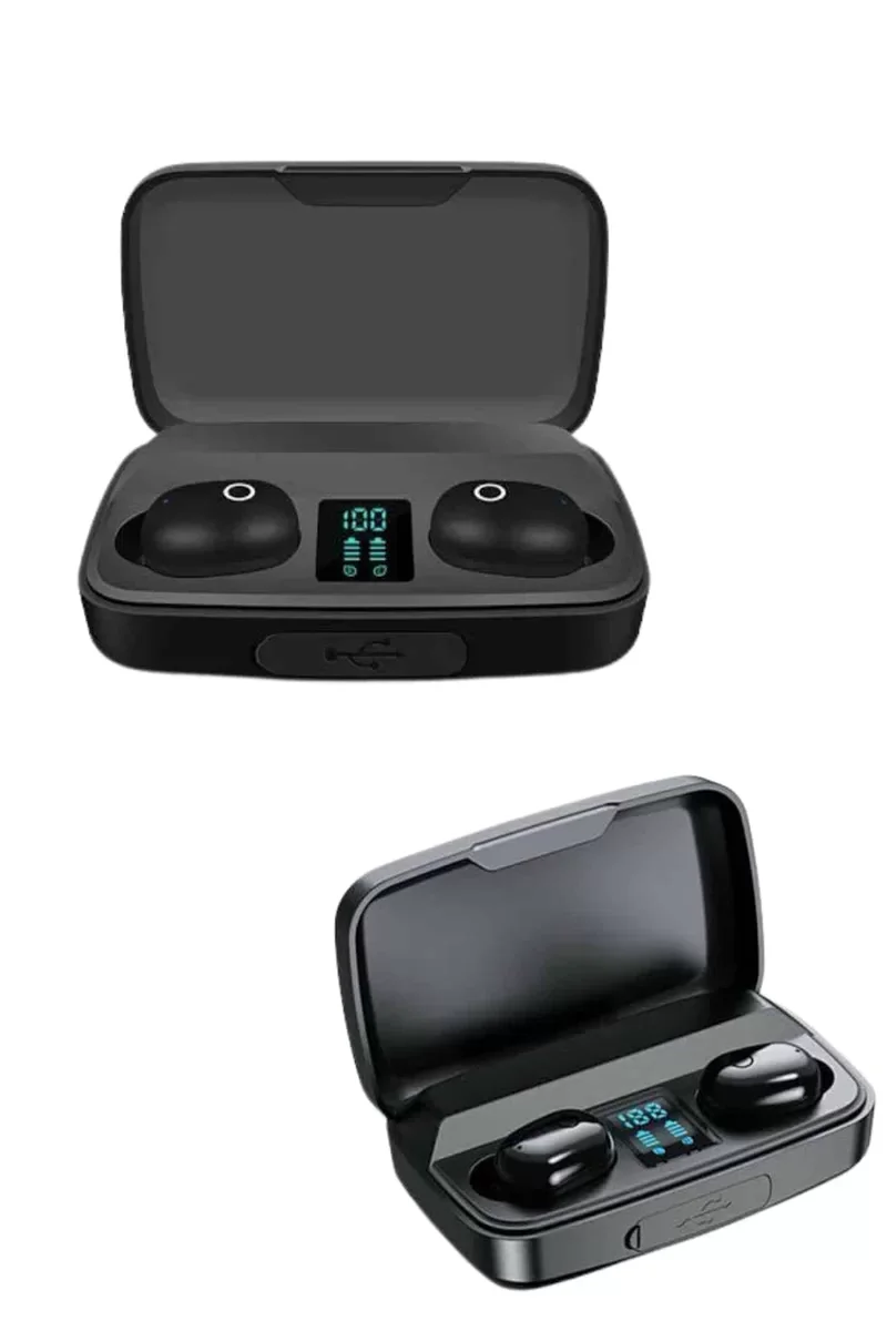 Yeni Nesil TWS Bluetooth Kulaklık 5.0 Dokunmatik Kontrol - Kablosuz Stereo ve 1800mAh Şarj Kutusu
