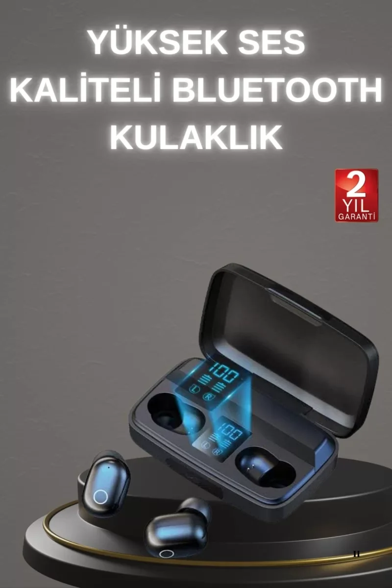 Yeni Nesil TWS Kablosuz Kulaklık Güçlü Batarya Yüksek Kalite Bluetooth 5.0 ANC Özelliği - Lisinya