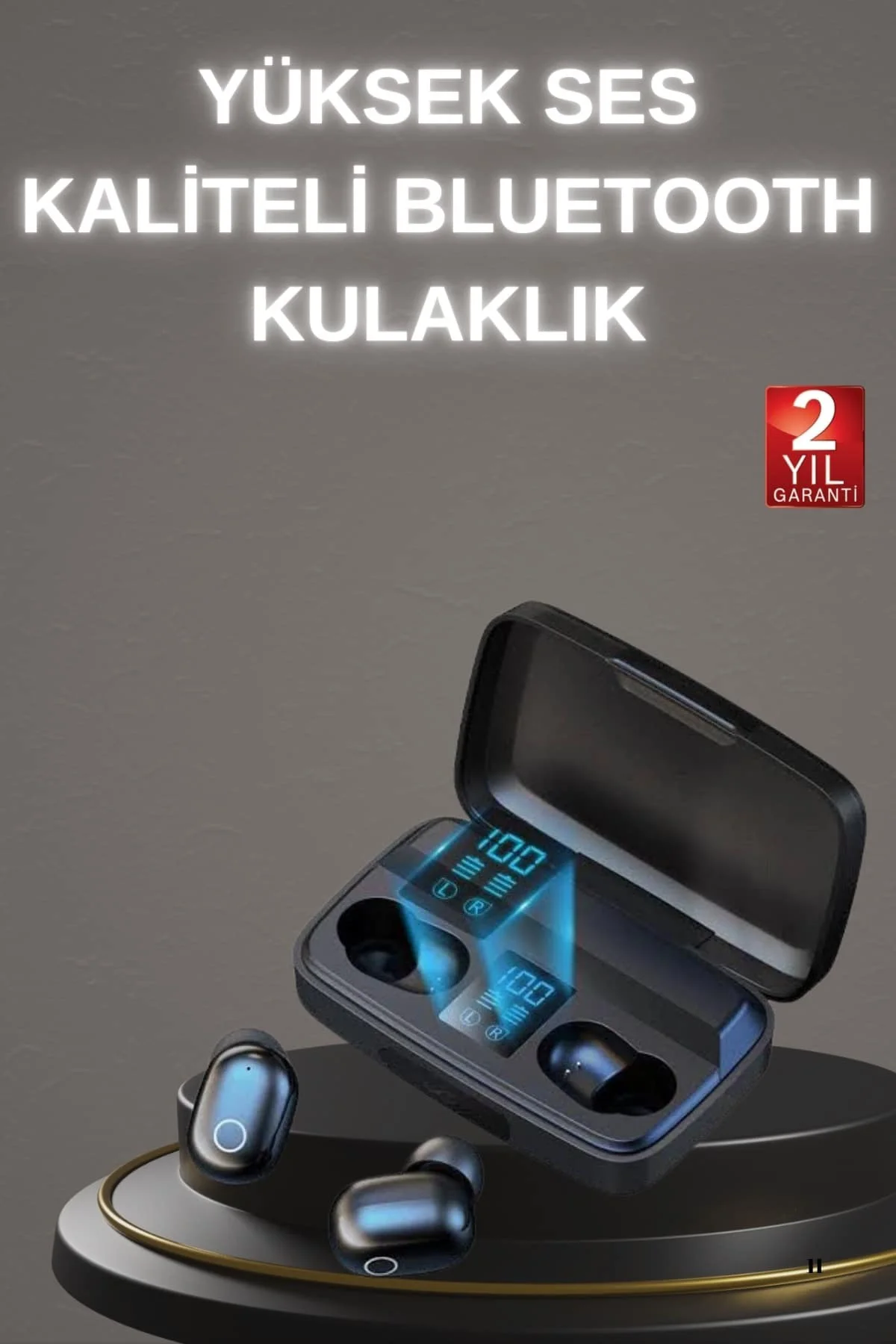 Yeni Nesil TWS Kablosuz Kulaklık Güçlü Batarya Yüksek Kalite Blue