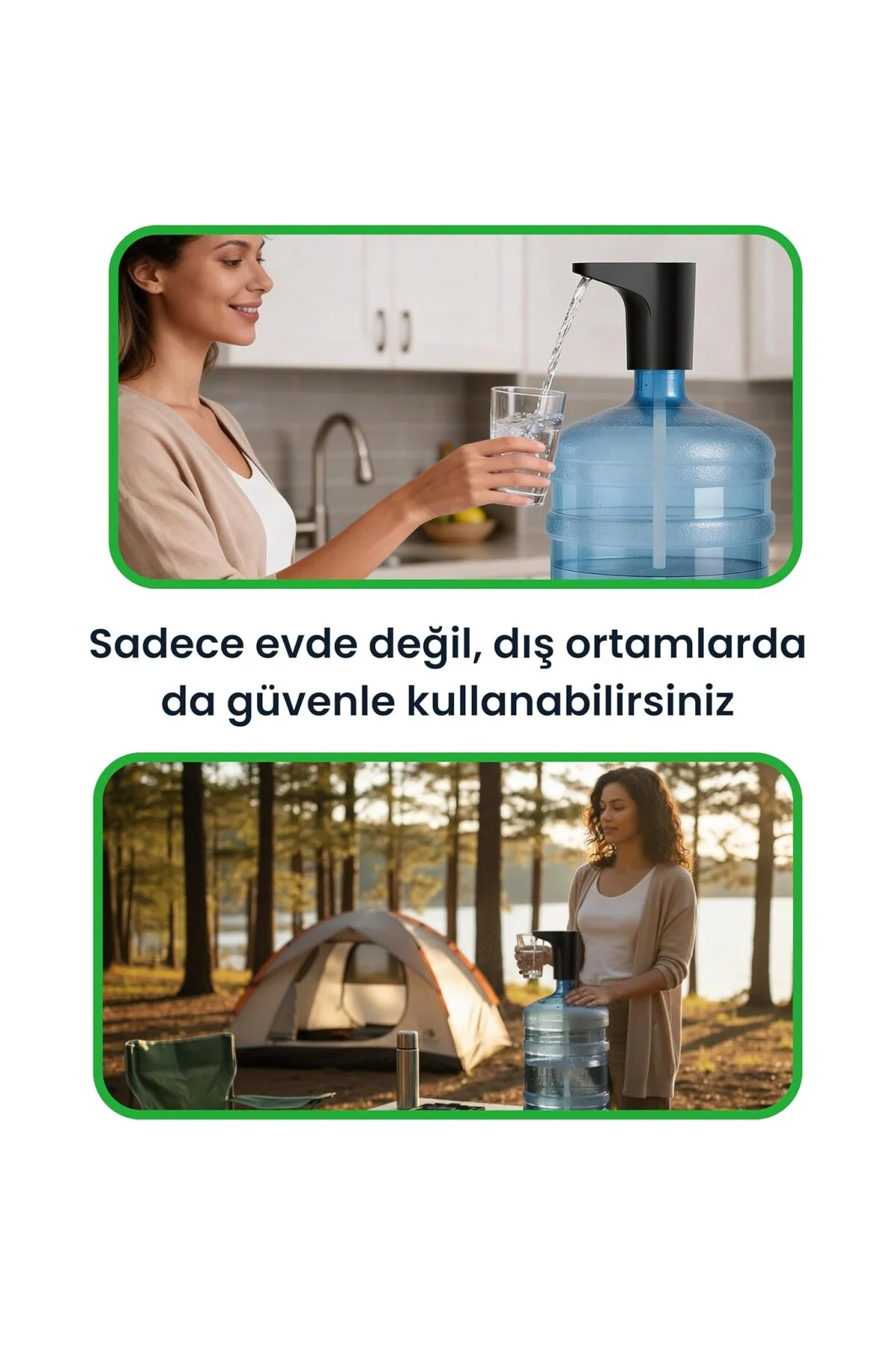 Yeni Nesil Ultra Sessiz Ve Ultra Hızlı Otomatik Damacana Pompası Siyah