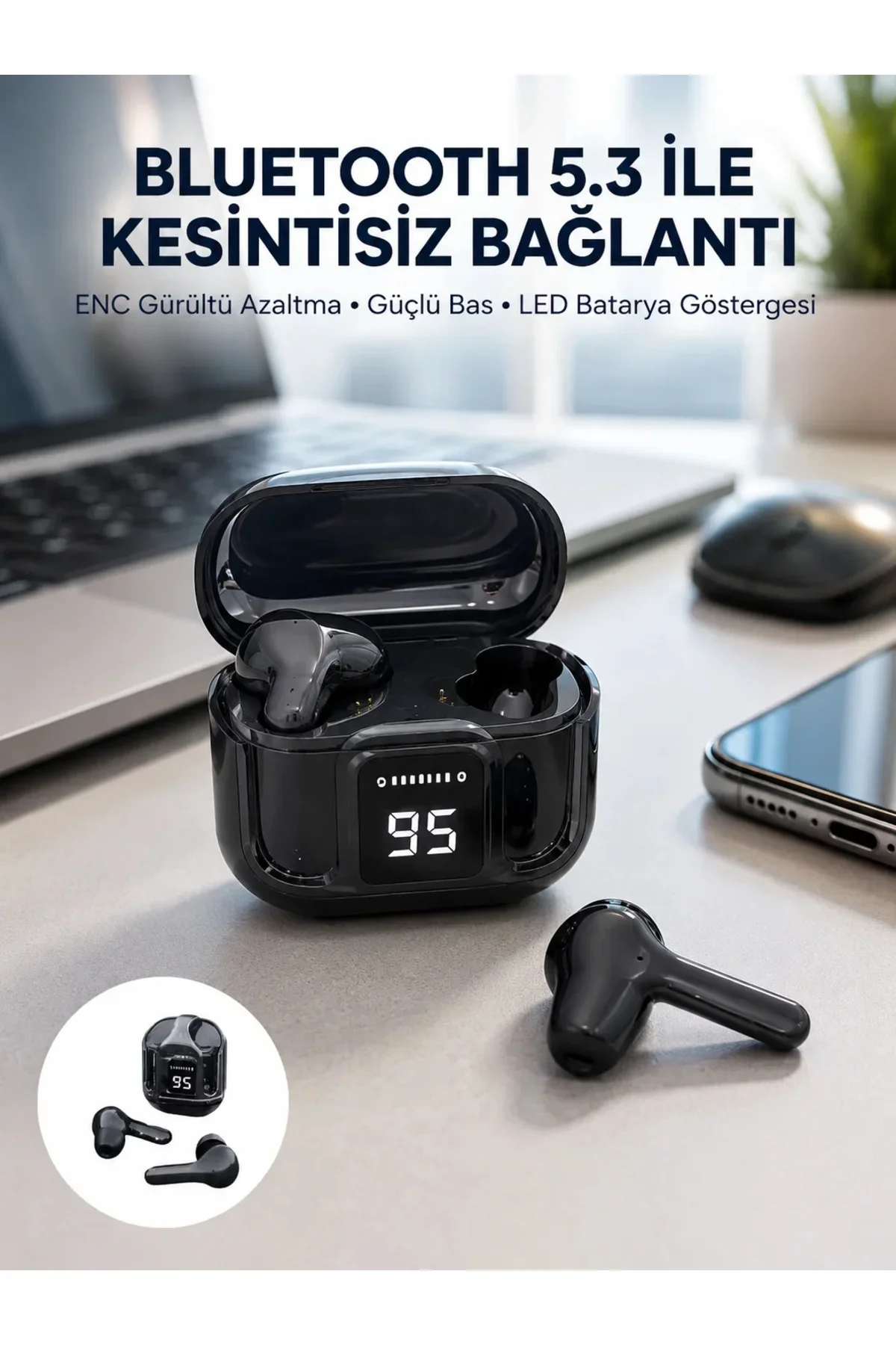 Yeni Nesil Ultrapods Pro Bluetooth Kulaklık Extra Bass Yüksek Mikrofon Kalitesi Yeni Nesil Ultrapods Pro Bluetooth Kulaklık Extra Bass Yüksek Mikrofon Kalitesi