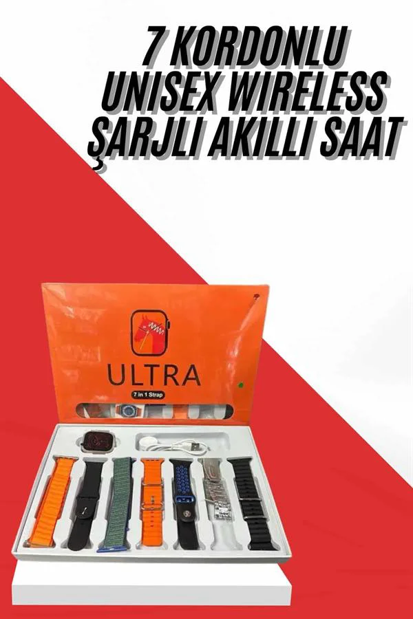 yeni nesil Unısex 7 Kordonlu Çok Fonksiyonlu Nabız Ölçer Uyku ve 