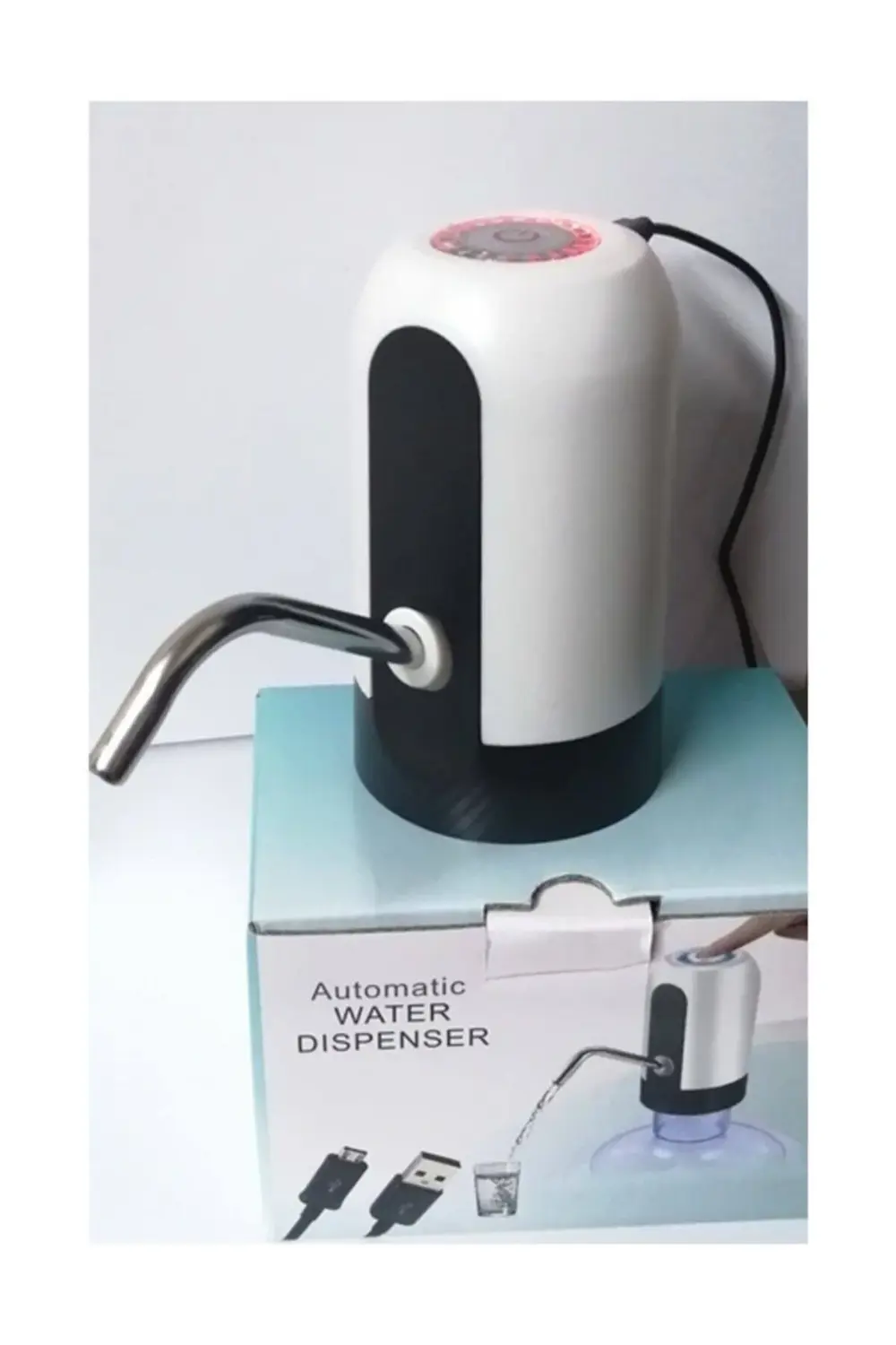 Yeni Nesil Usb Şarjlı Damacana Su Sebili Otomatik Su Pompası Prat