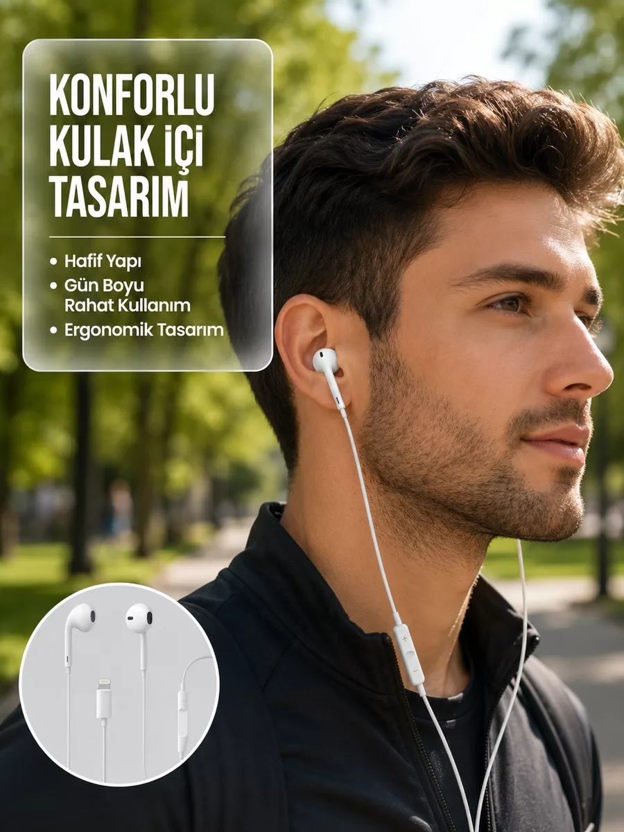 Yeni Nesil Uzaktan Kumandalı Mikrofonlu Kulaklık - Mükemmel Ses Kalitesi ve Rahat Ergonomi