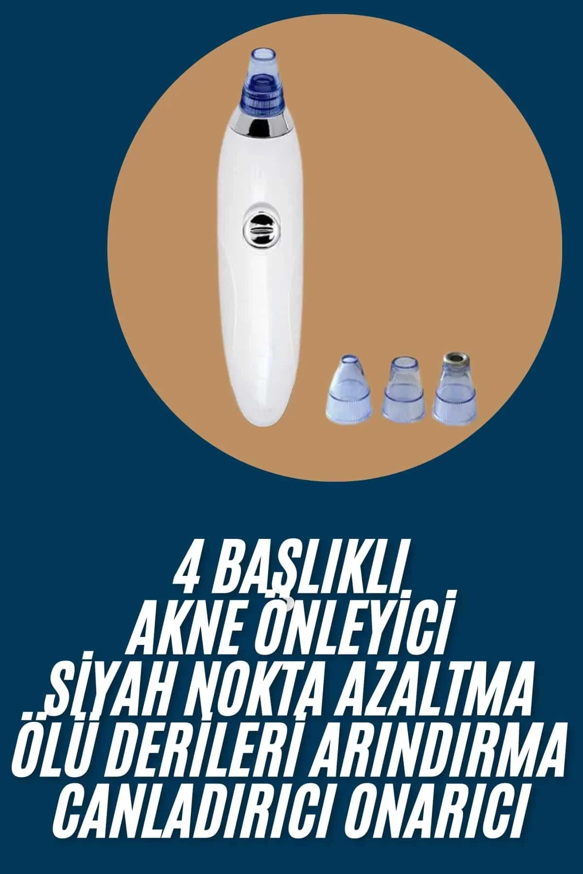 Yeni Nesil Vakumlu Pilli Siyah Nokta ve Yüz Tezleme Cihazı 4 Başlıklı Yeni Nesil Vakumlu Pilli Siyah Nokta ve Yüz Tezleme Cihazı 4 Başlıklı