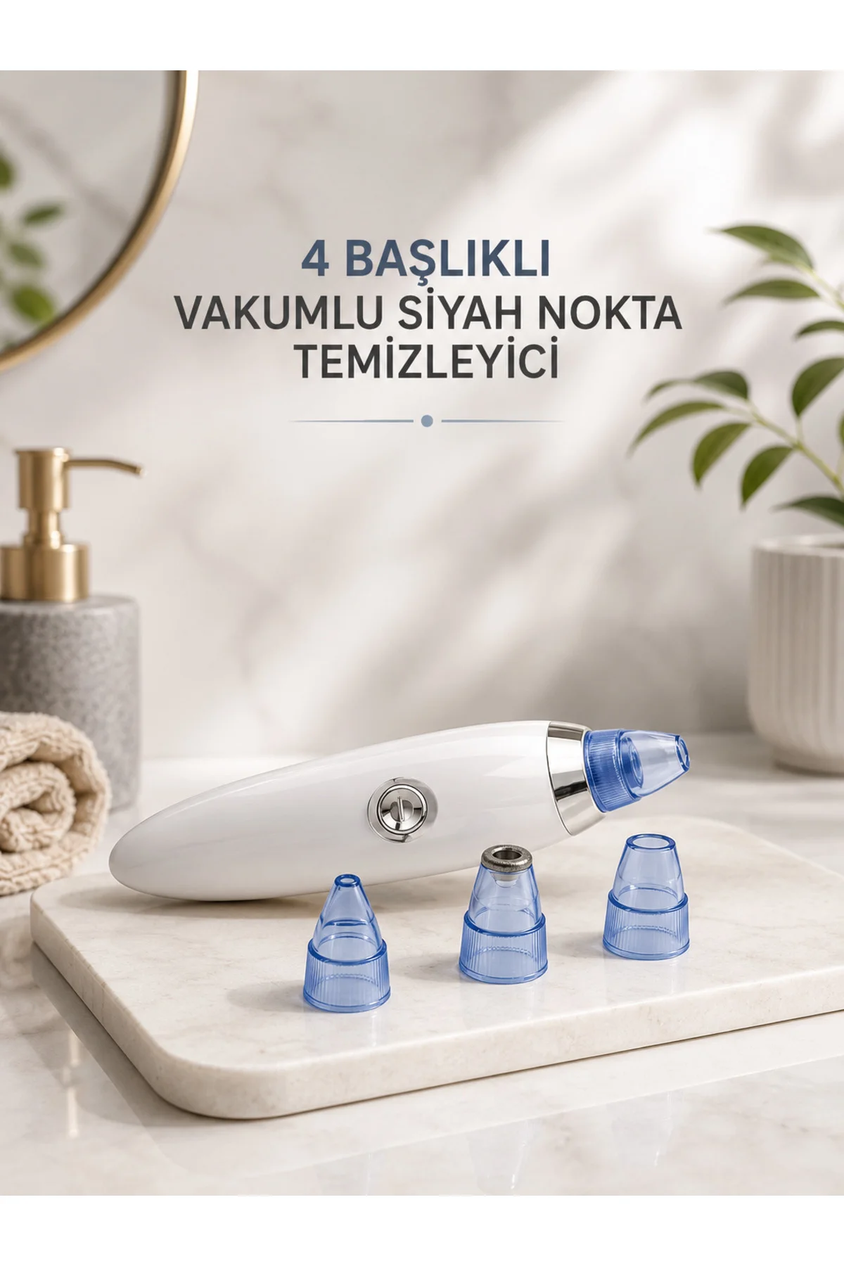 Yeni Nesil Vakumlu Pilli Siyah Nokta ve Yüz Temizleme Cihazı 4 Ba