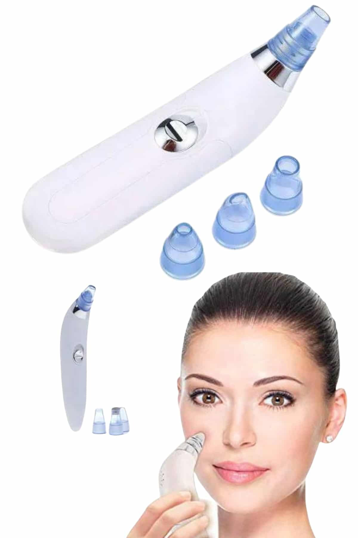 Yeni Nesil Vakumlu Pilli Siyah Nokta ve Yüz Temizleme Cihazı 4 Ba