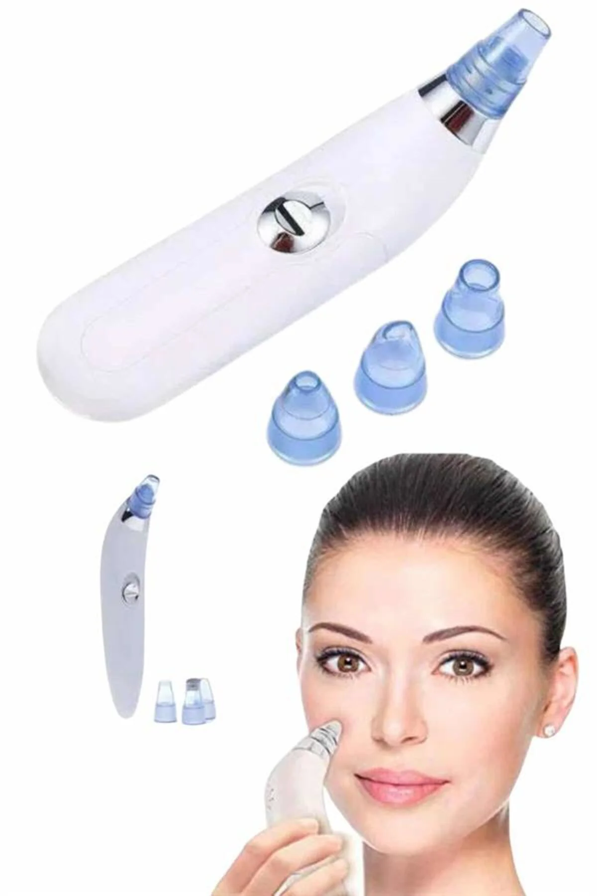 Yeni Nesil Vakumlu Pilli Siyah Nokta ve Yüz Temizleme Cihazı 4 Ba