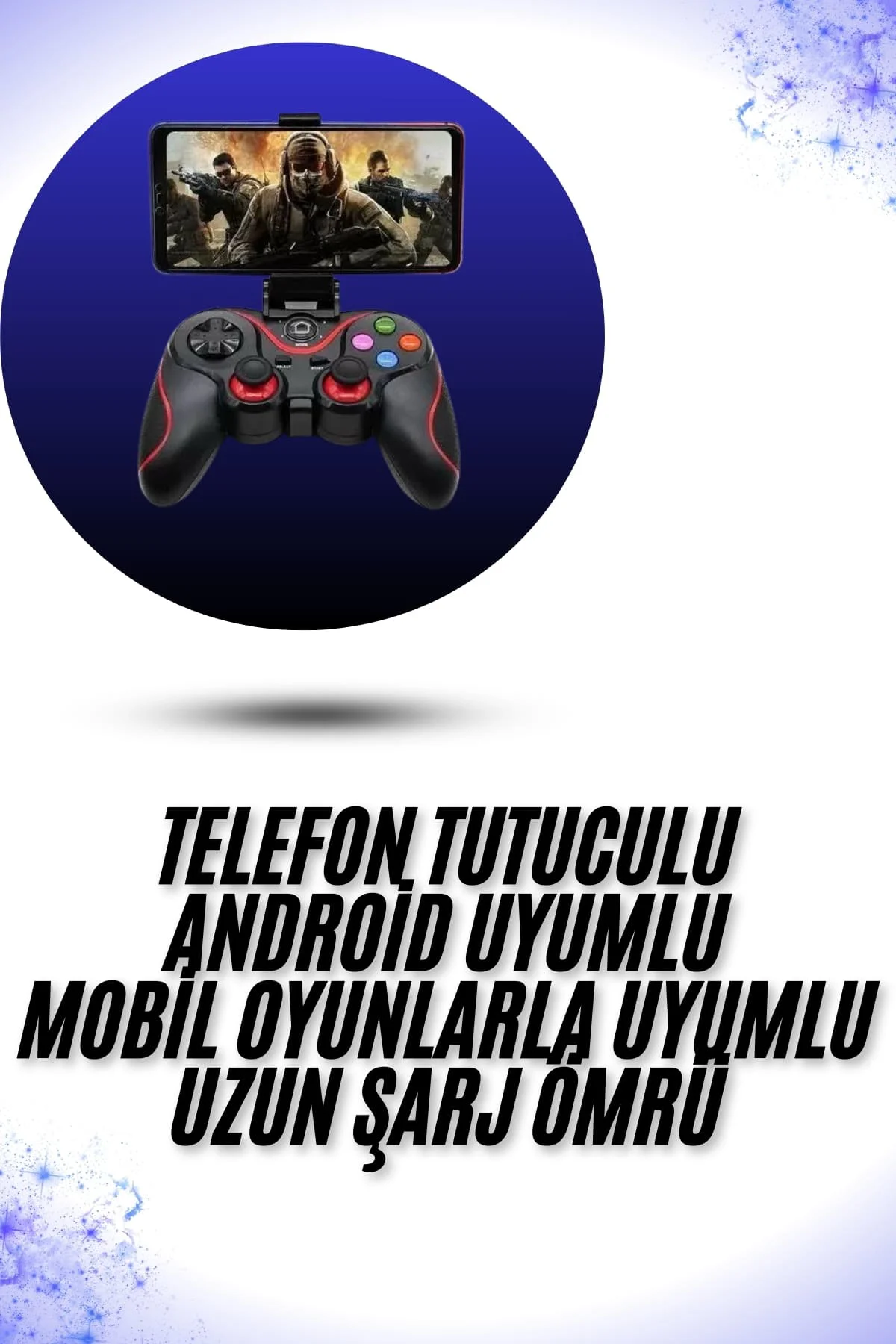 Yeni Nesil X3 Gamepad Android Uyumlu Telefon Tutucu Özellikli Joy