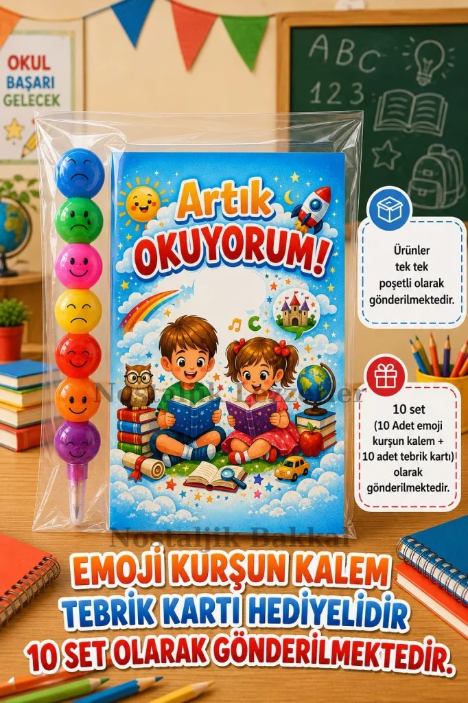 Yeni Okumayı Öğrenen Öğrencilere Hediye 10 Set  Artık Okuyorum Ya