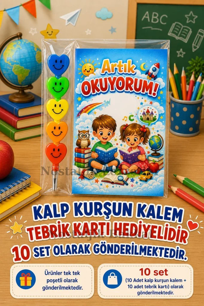 Yeni Okumayı Öğrenen Öğrencilere Hediye 10 Set Artık Okuyorum Yaz