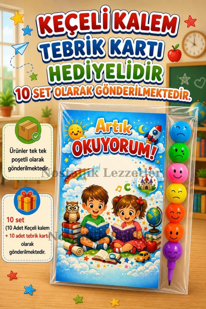 Yeni Okumayı Öğrenen Öğrencilere Hediye 10 Set Artık Okuyorum Yaz
