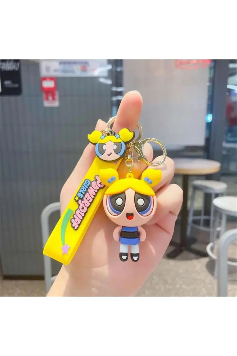 Yeni Powerpuff Girls - Bubbles Silikon Anahtarlık