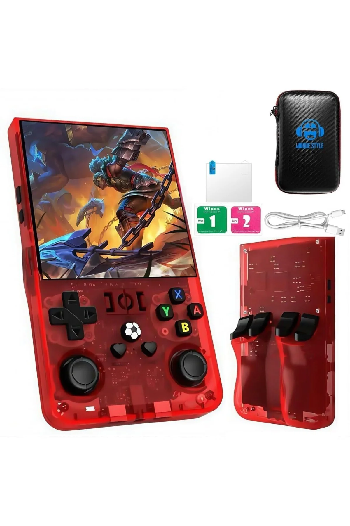 Yeni R36 max Retro El Oyun Konsolu, 4 inç IPS Ekran Taşınabilir V