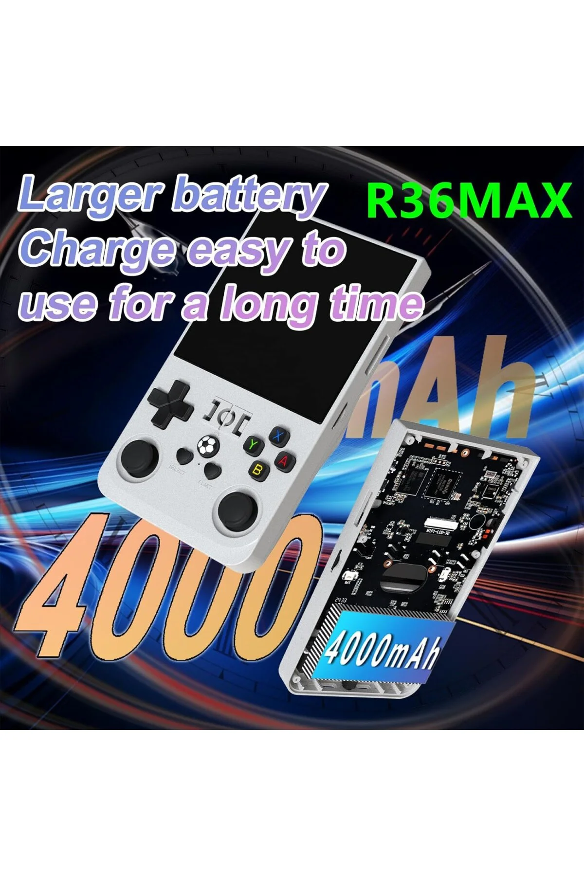 Yeni R36 max Retro El Oyun Konsolu, 4 inç IPS Ekran Taşınabilir V