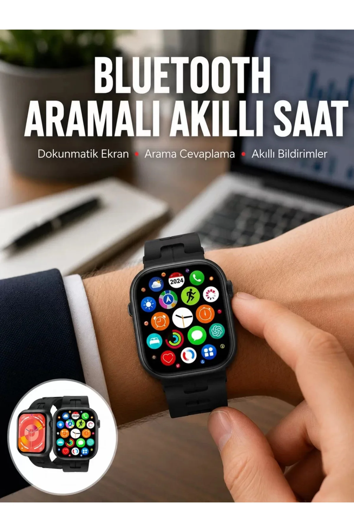 Yeni Seri Akıllı Saat Amoled Ekran Yüksek Çözünürlüklü 41 mm Kasa Yeni Seri Akıllı Saat Amoled Ekran Yüksek Çözünürlüklü 41 mm Kasa
