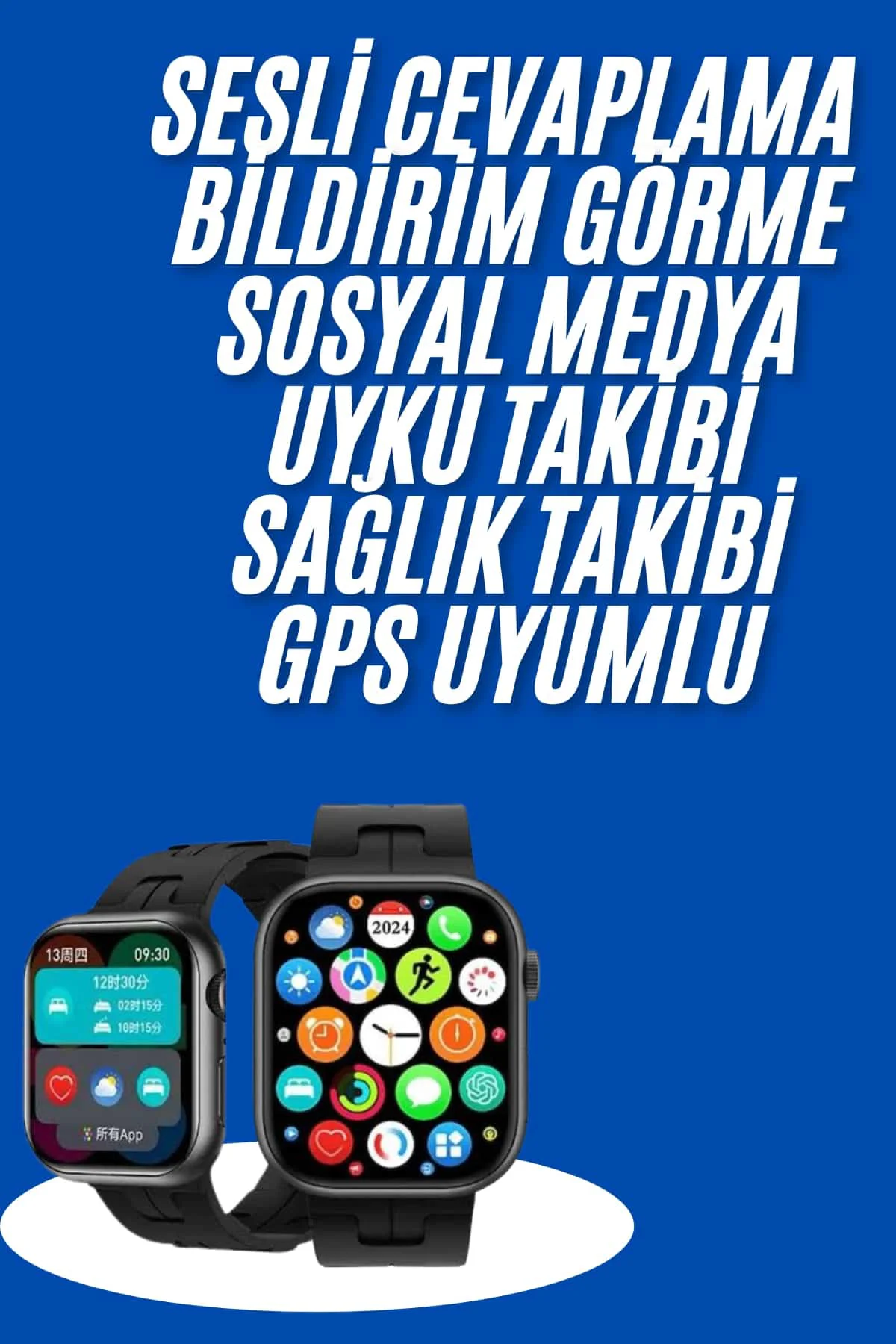 Yeni Seri Akıllı Saat Amoled Ekran Yüksek Çözünürlüklü 41 mm Kasa