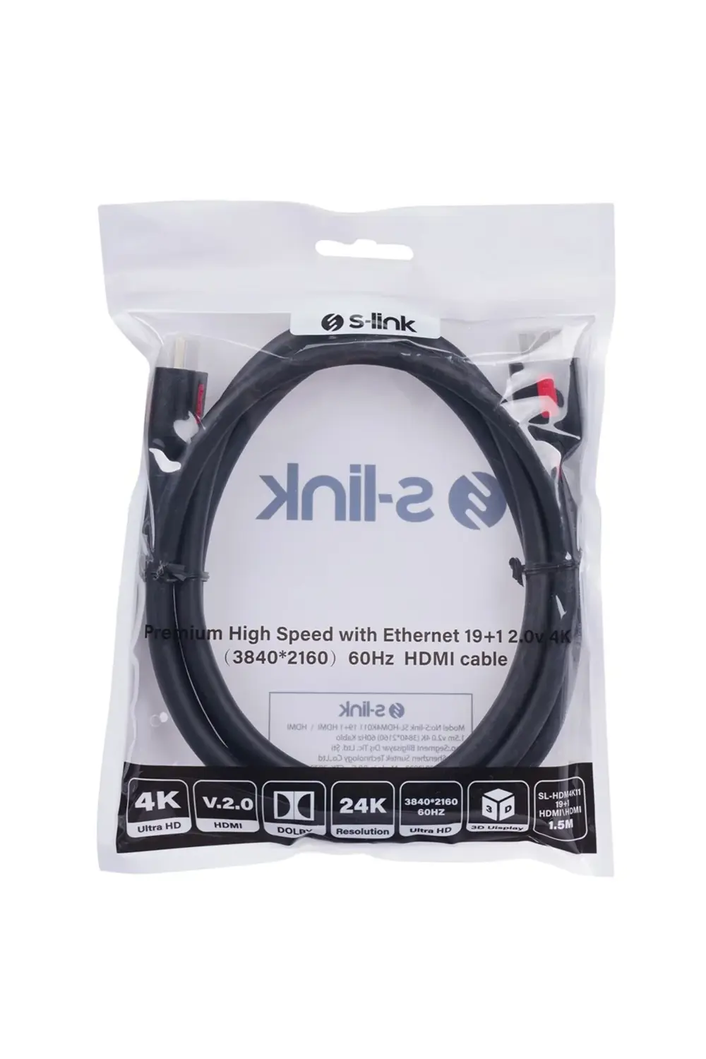 Yeni Sezon Xdn  Sl-Hdm4K011 19+1 Hdmi To Hdmi 1.5M V2.0 4K (3840*