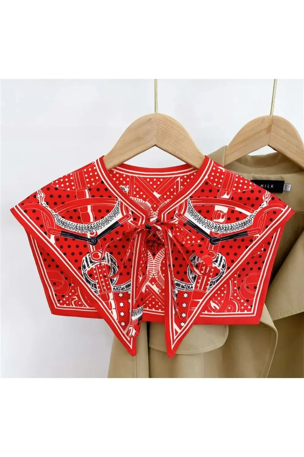 Yeni Stil Omuz Şalı Kırmızı