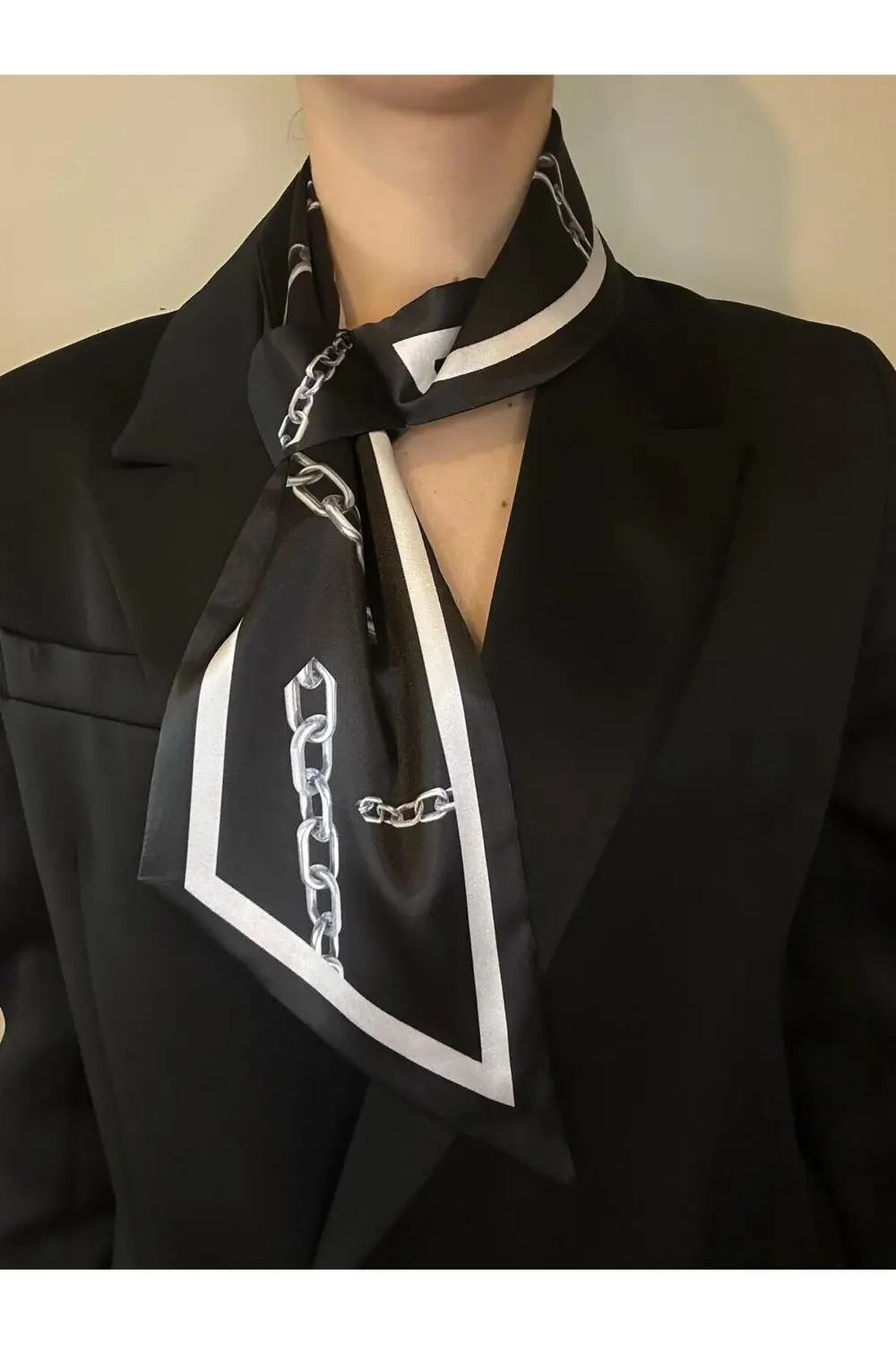 Yeni Stil Omuz Şalı Motif Desen