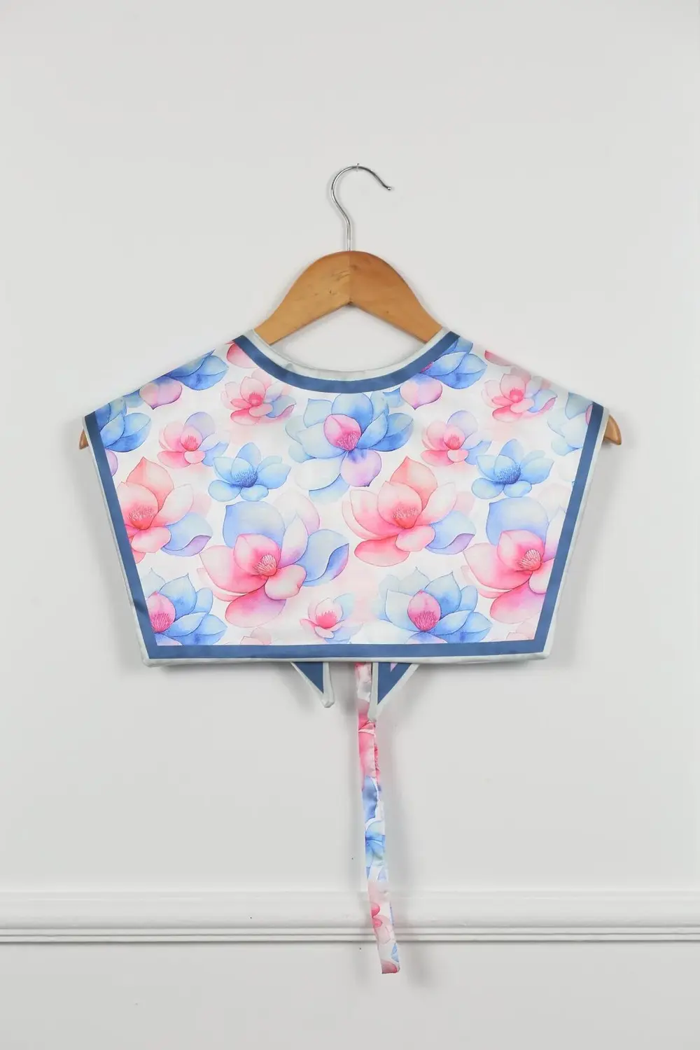 Yeni Stil Omuz Şalı Turuncu Mavi Pembe Çiçek Desenli