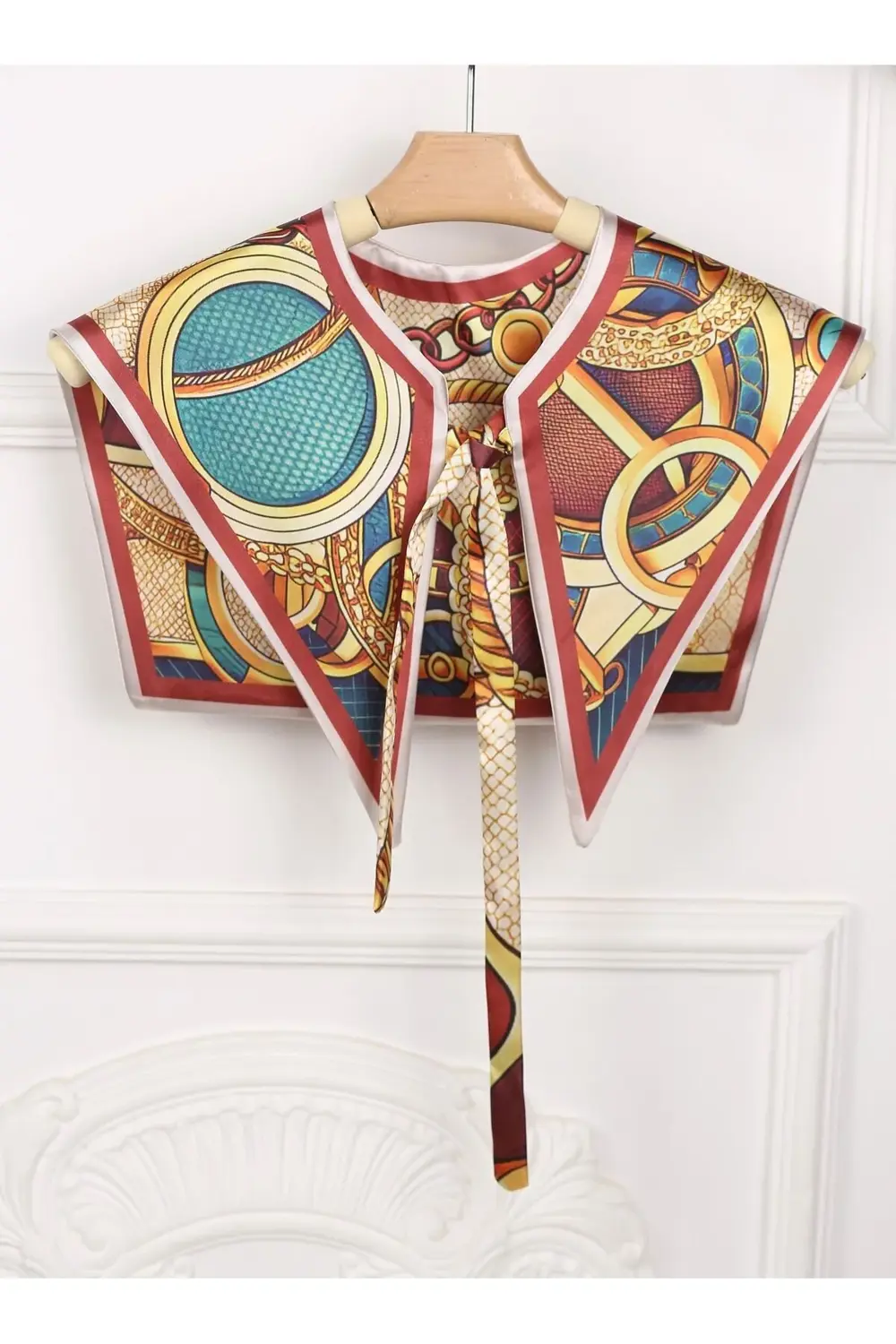 Yeni Stil Omuz Şalı Zincirli Desen