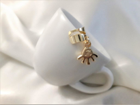 YENİ TARZ  KISTIRMALI GOLD KAPLAMA EL SALLANTILI FİGÜR KIKIRDAK K