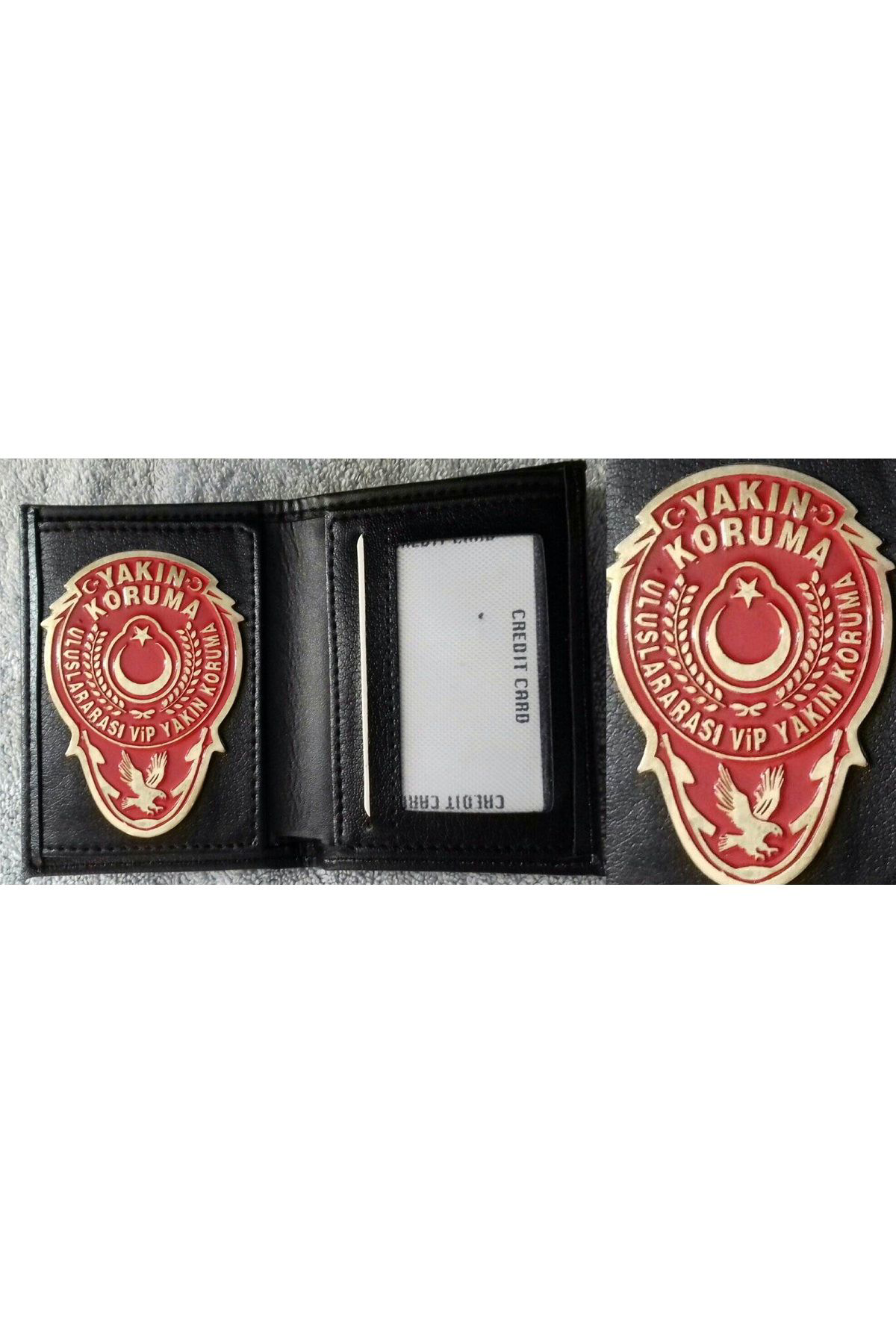 Aldatmaz Askeri Malzeme Yeni Tasarim.Yakin Koruma Rozetli Cüzdani V +1 Adet Rozet Satinal